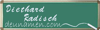 Diethard Radisch Visitenkarte